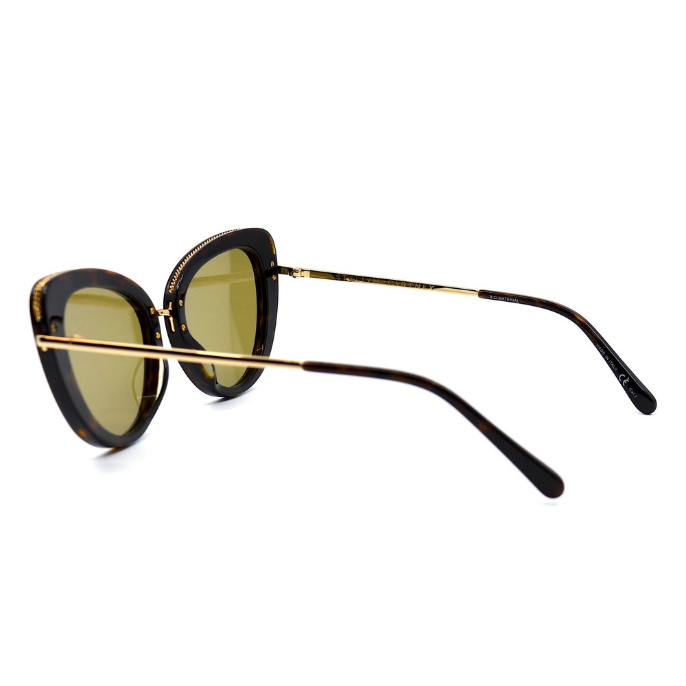 STELLA McCARTNEY SC0189s HAVANA GOLD AUTHENTIC SUNGLASSES - Picture 4 of 10